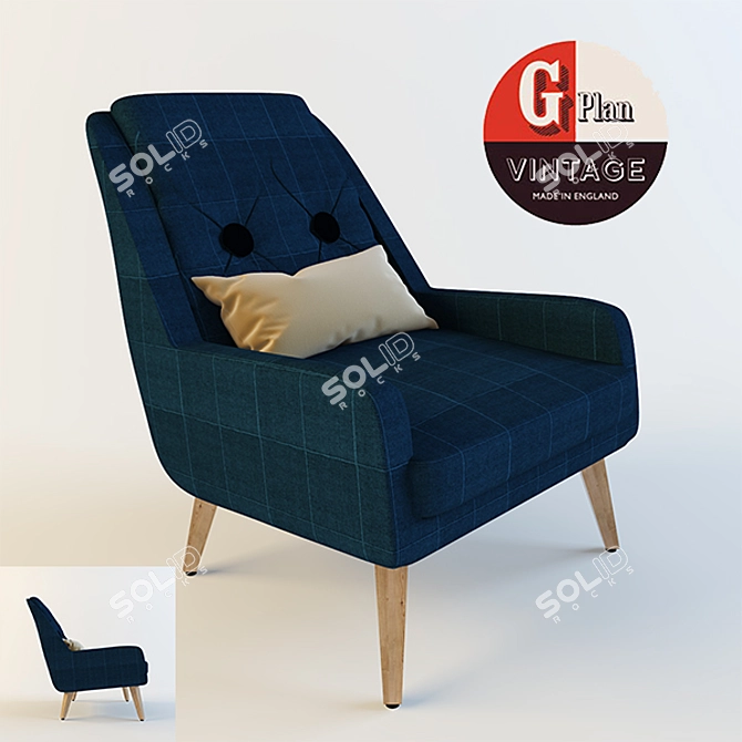Timeless Classic G Plan Armchair 3D model image 1