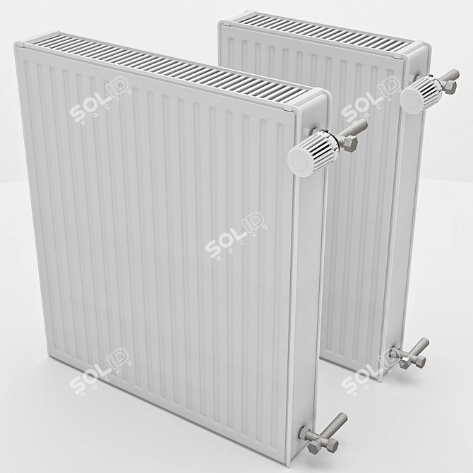 Highpoly Radiator with Vray Materials 3D model image 1