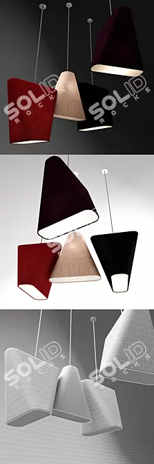 Steve Jones' Wool Dome Lamp 3D model image 1