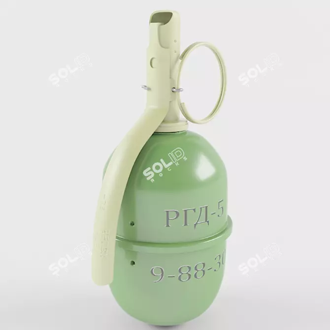 Virey Grenade 3D model image 1