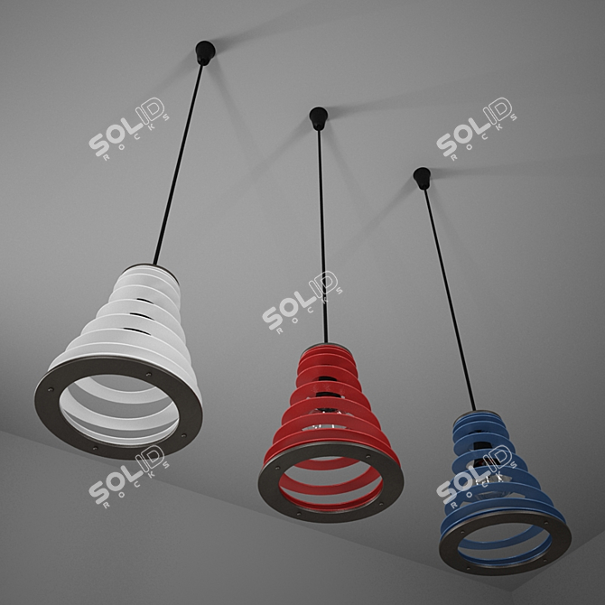 Modern Handcrafted Lamp 3D model image 3