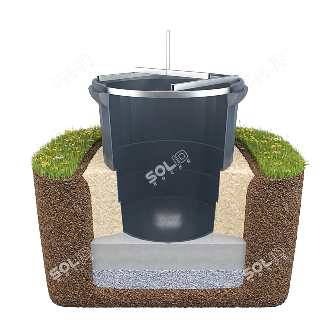 SecurePoly BM-5000: Ultimate Waste Management Solution 3D model image 2