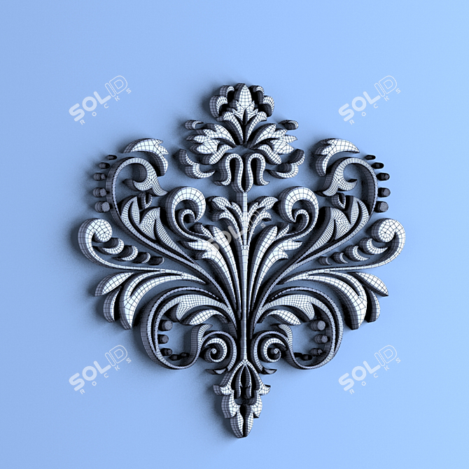 3D Decorative Panel - Modern Design 3D model image 2