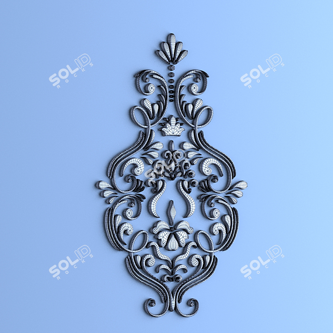 Elegant 3D Panel - Decorative 3D model image 2