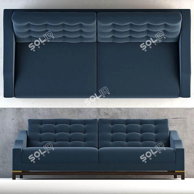Elegant Malva Sofa: Perfect Blend of Comfort and Style 3D model image 2