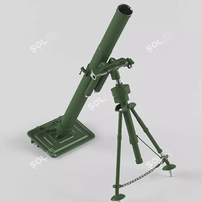 82mm Battalion Minamet 3D model image 1