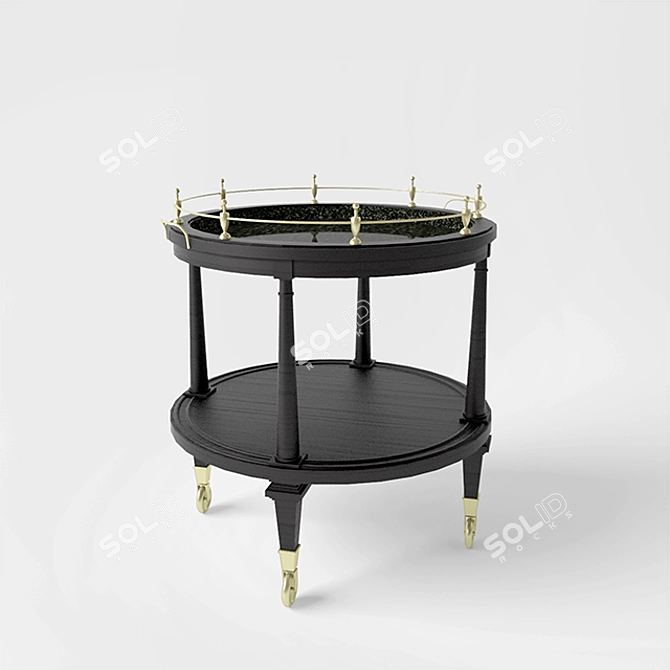 Rustic Bar Table - HICKORY CHAIR 3D model image 2