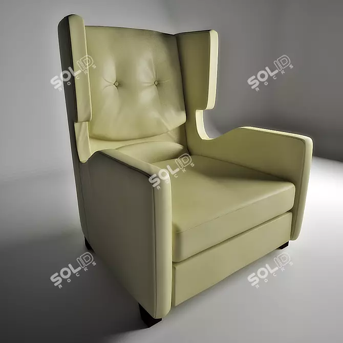 Elegant Smania Corinne Armchair 3D model image 1