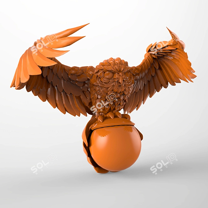 Bird on a Sphere 3D model image 1