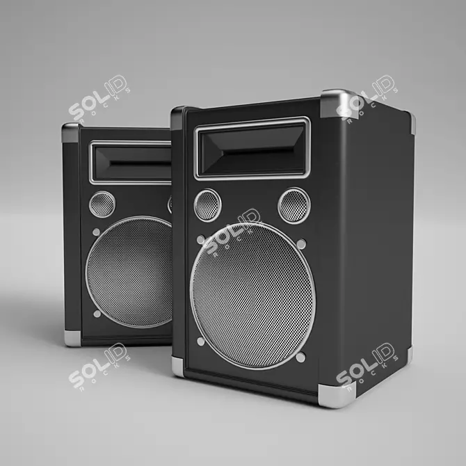 Vintage Speaker 3D model image 1