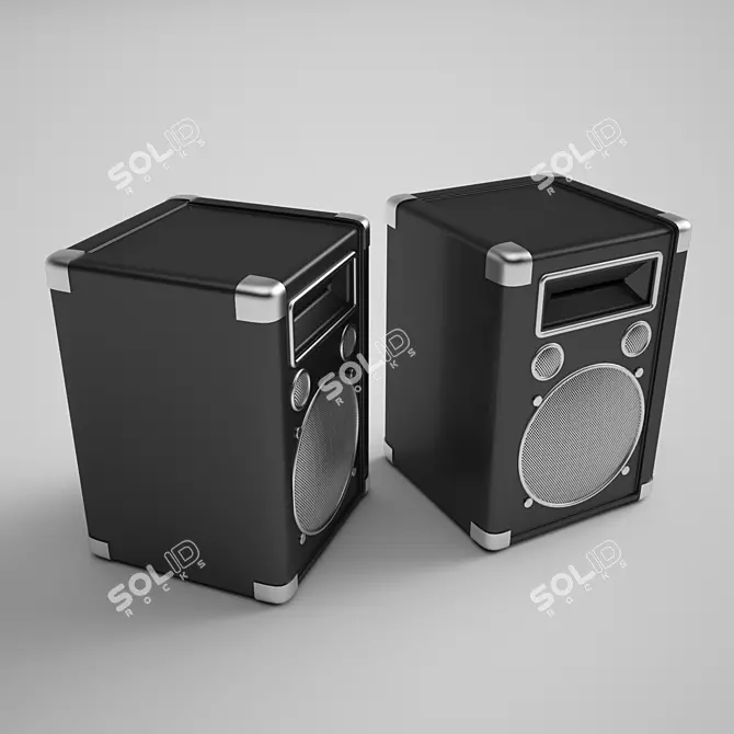 Vintage Speaker 3D model image 2