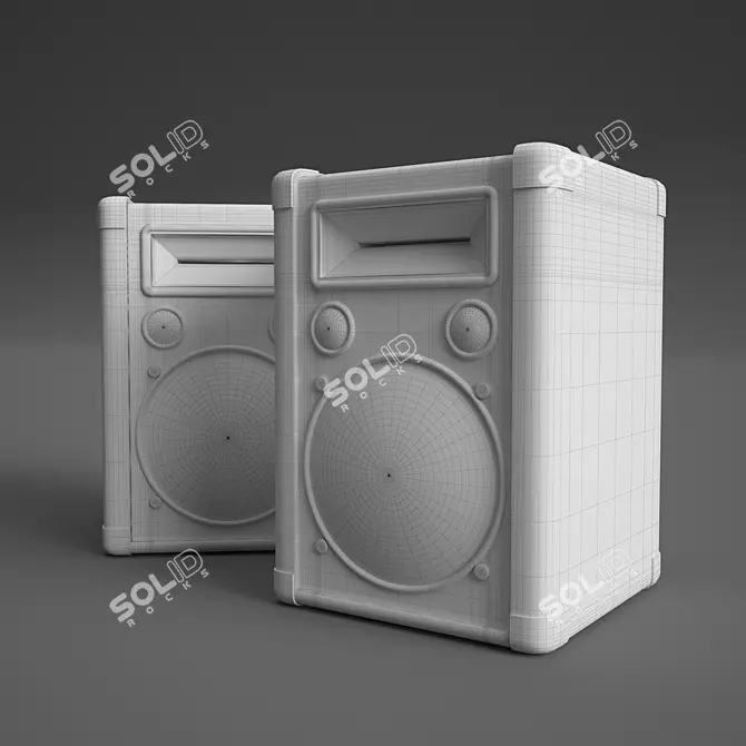 Vintage Speaker 3D model image 3