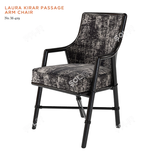 Elegant Passage Armchair by Laura Kirar 3D model image 1