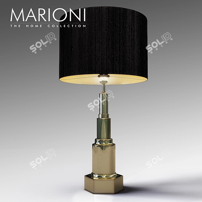 Modern Kelly Table Lamp 3D model image 1