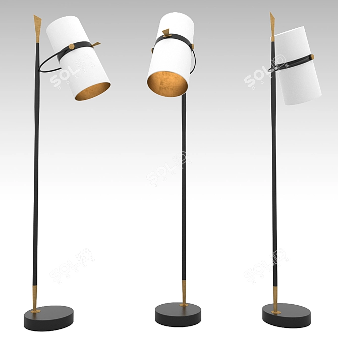 Elegant Yasmin Lamp 3D model image 1