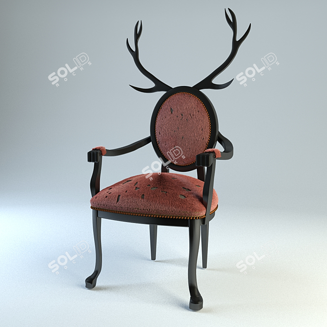 Modern Horn Chair 3D model image 1