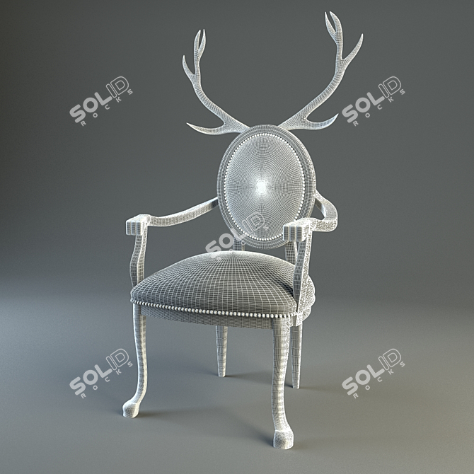 Modern Horn Chair 3D model image 3