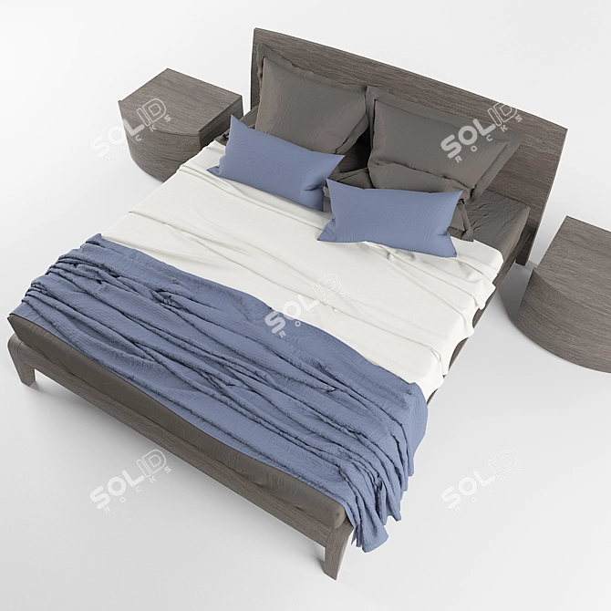 Cloe Bed: Sleek and Stylish Slumber 3D model image 1