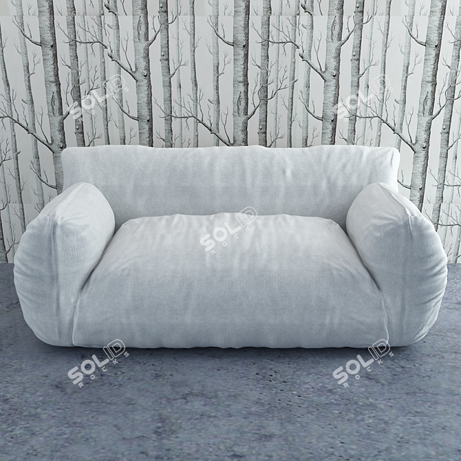 Nuvola 10: Stylish Designer Sofa 3D model image 1