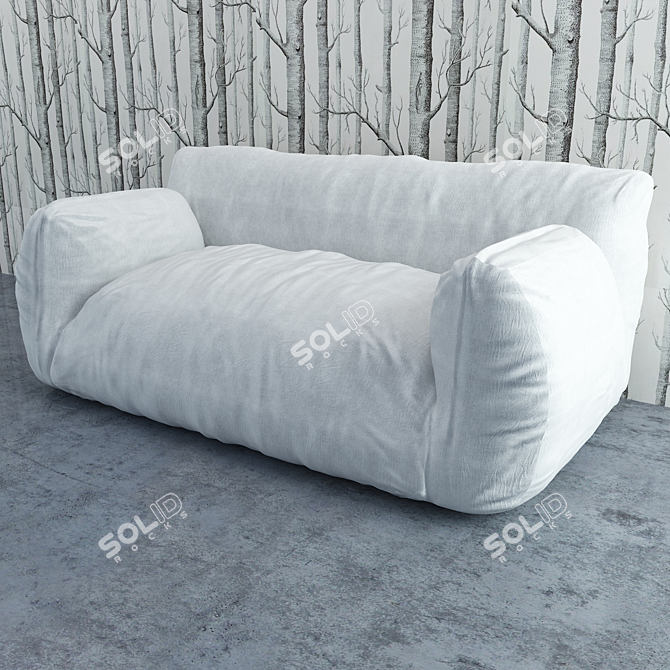 Nuvola 10: Stylish Designer Sofa 3D model image 2