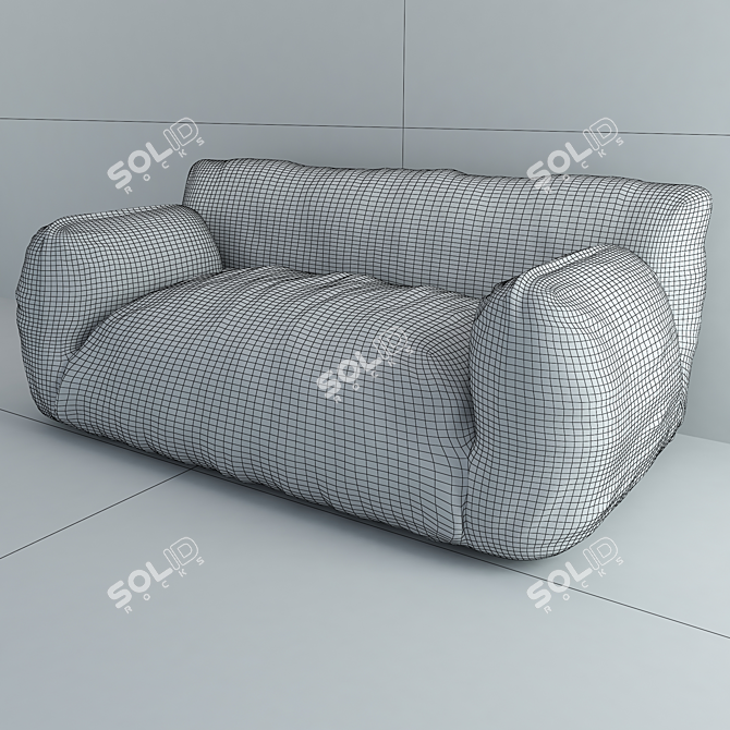 Nuvola 10: Stylish Designer Sofa 3D model image 3