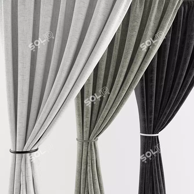 Versatile Window Blinds 3D model image 2