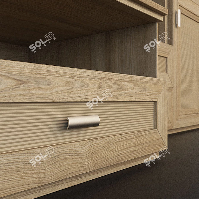 Stunning Lapis Stella Wall Unit 3D model image 2