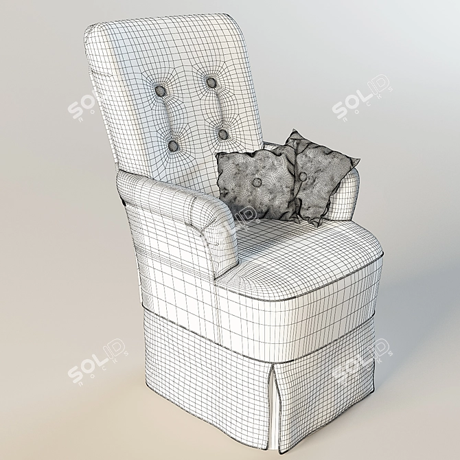 Sleek YOUNG Chair: Piermaria's Factory 3D model image 2