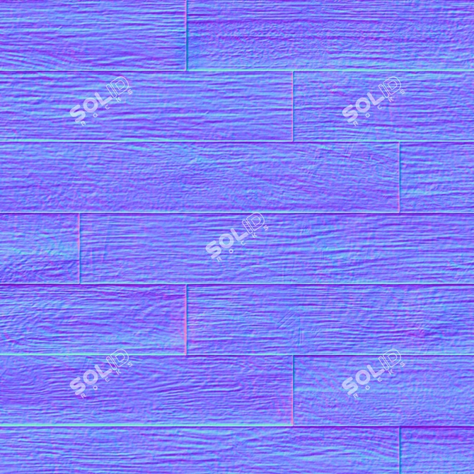 Dual-Texture Parquet Material 3D model image 2