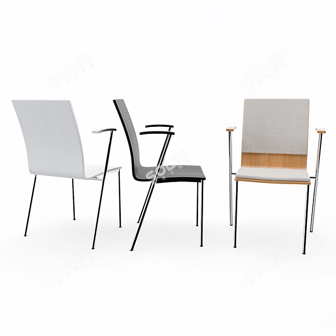 Versatile Stackable Chair - Picco Martela 3D model image 2