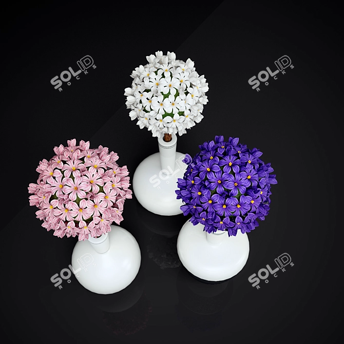 Hyacinth Bouquet Collection 3D model image 2