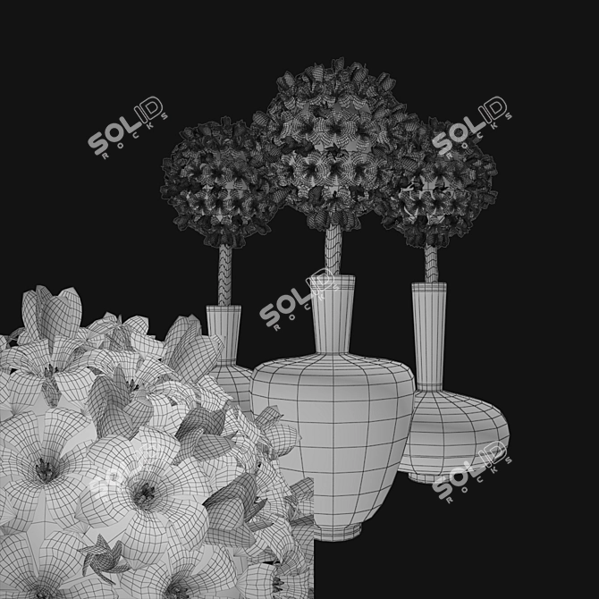 Hyacinth Bouquet Collection 3D model image 3