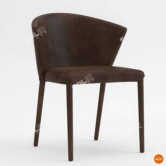 Modern Calligaris Amelie Chair 3D model image 2