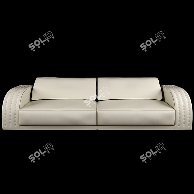 Elegant Salotti Sofa 3D model image 1