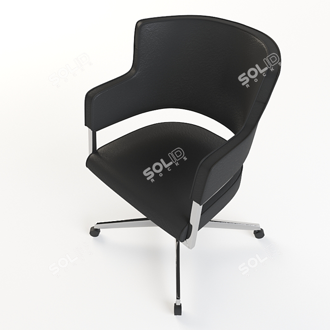 Elegant Adjustable Chair 3D model image 2