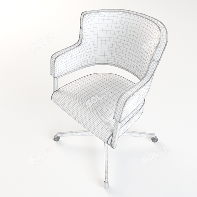 Elegant Adjustable Chair 3D model image 3