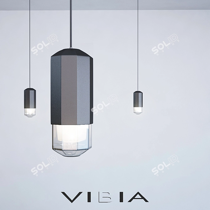 VIBIA WIREFLOW 0355: Modern Modular Ceiling Light 3D model image 2