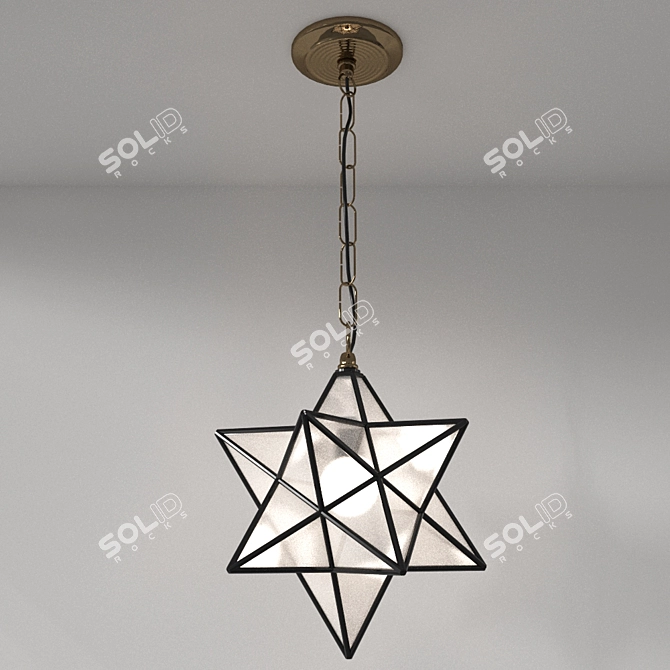 Artisan Handmade Lamp | 30cm Diameter 3D model image 1