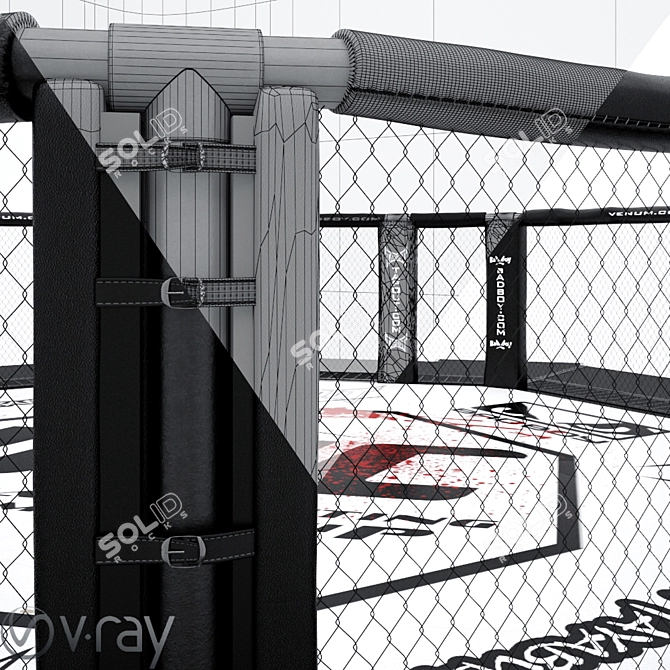 Ultimate Octagon Ring - Official UFC 3D model image 3