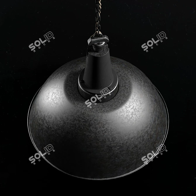 Industrial Loft Pendant Lamp 3D model image 3