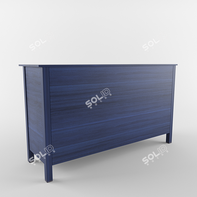 Blue Beauty: IKEA HAMNES 8-Drawer Dresser 3D model image 2