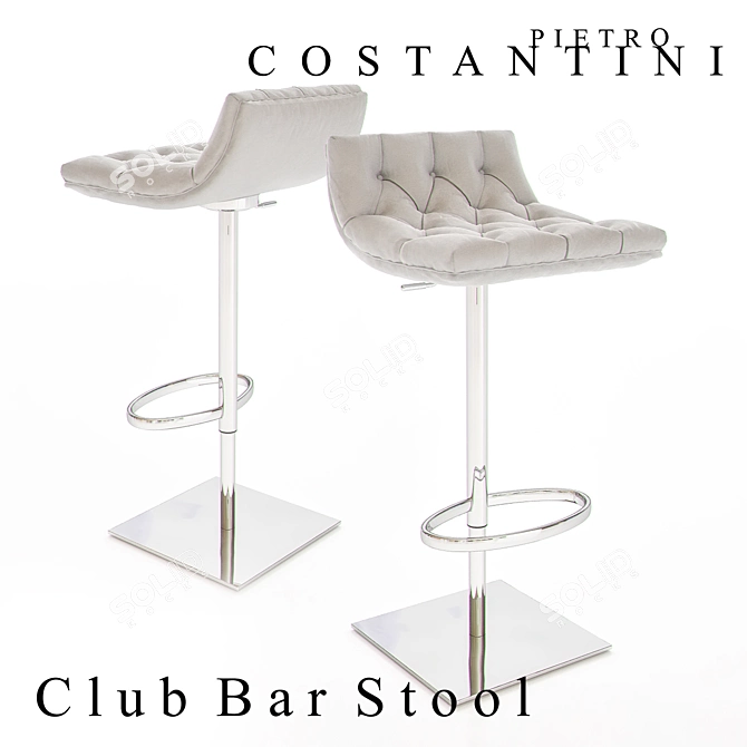 Sophisticated Constantini Pietro Club Bar Stool 3D model image 1