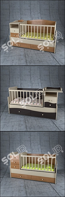 Dreamy Kids Beds 3D model image 2