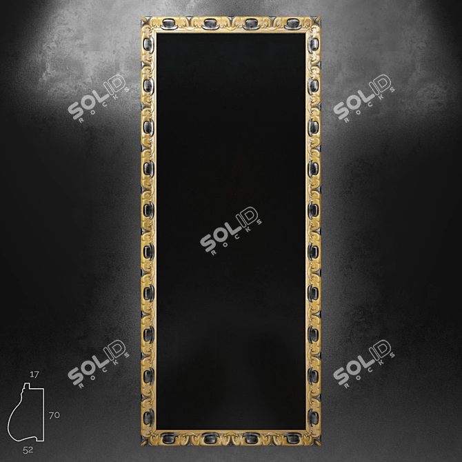 Spanish Baguette Art Mirror (TL1143-3441) 3D model image 1