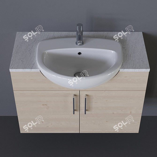 Modern Style Roca-Victoria Sink 3D model image 2