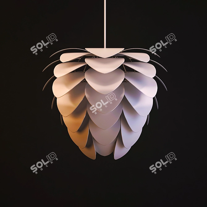 Elegant Petal Chandelier 3D model image 2