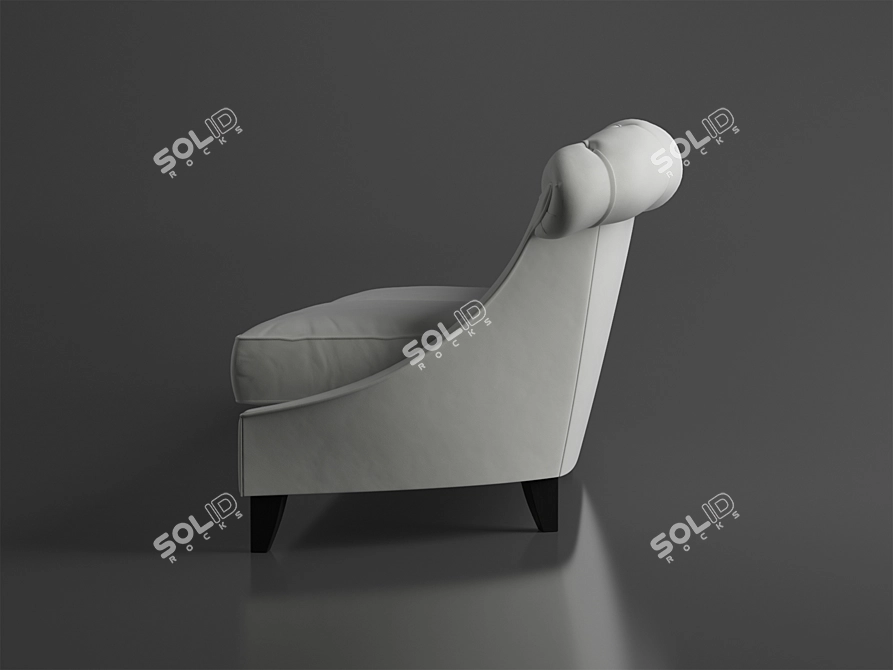 Classic Leather Sofa: Angelo Cappellini Magda 3D model image 3