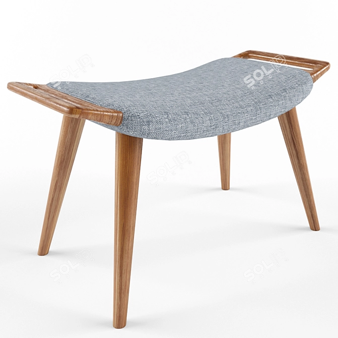 Elegant Wegner Lounge Chair 3D model image 3