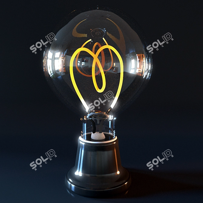 Illuminating_Innovation: The Futuristic Lightbulb Lamp 3D model image 1