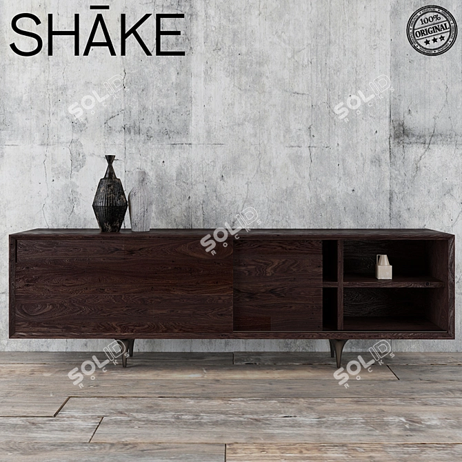 Chagall Shake Sideboard - Distinctive Design, Ample Storage 3D model image 1